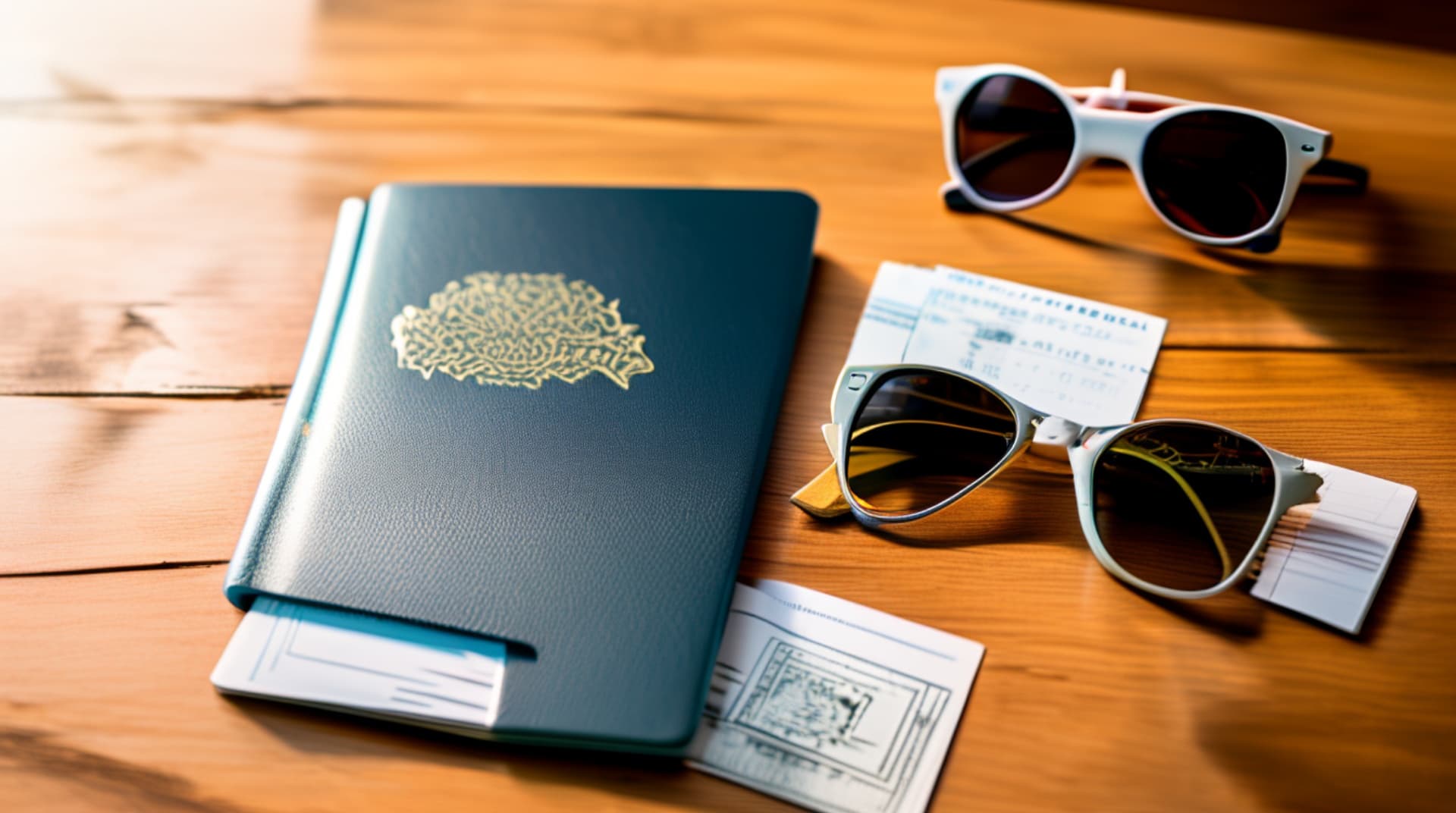 Passport pages with a visa stamp, representing Algeria's entry formalities for Sahara travel